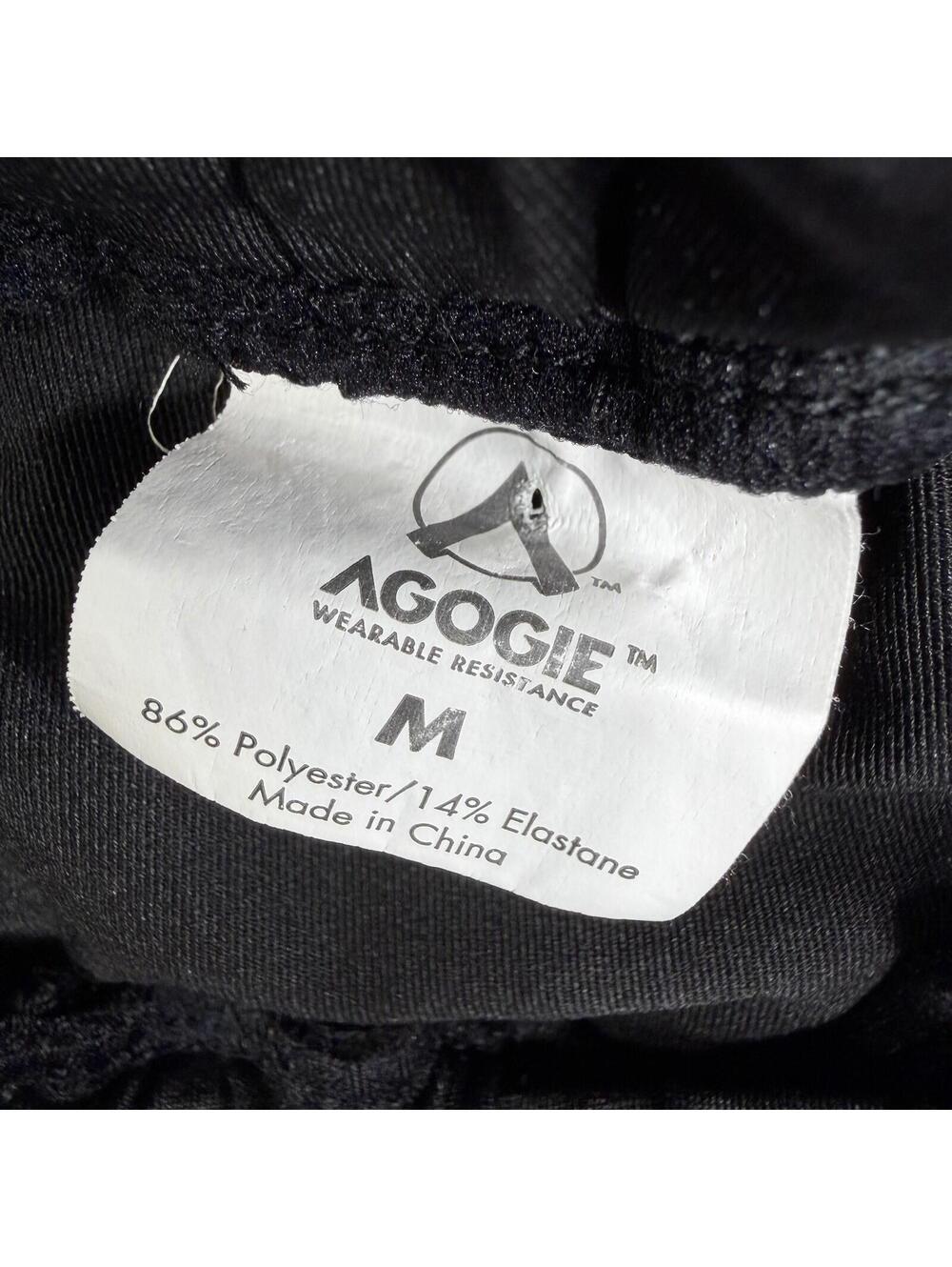 Agogie Wearable Resistance +20 Ruched Black Pants Women's Medium Strectch Sculpt - Picture 5 of 11